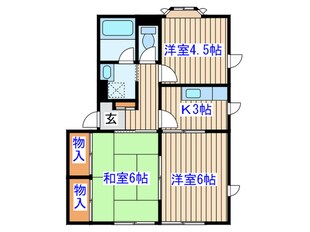 エクセレント向陽台Ⅰの物件間取画像